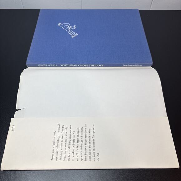Why Noah Chose The Dove Isaac Bashevis Singer Eric Carle 1974 1st Printing - Picture 8 of 11